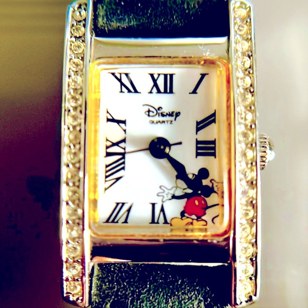 Disney Time Works Rectangular Face Mickey Mouse E… - image 2